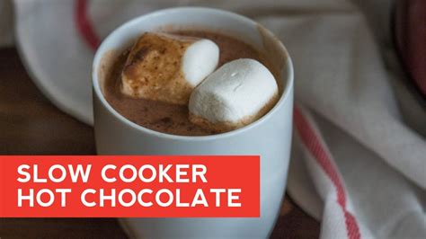 How To Make Slow Cooker Hot Chocolate Youtube