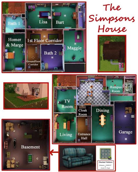 The Simpsons House 742 Evergreen Terrace Springfield Sims House