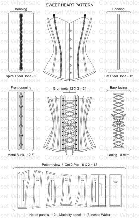 Free Printable Corset Pattern