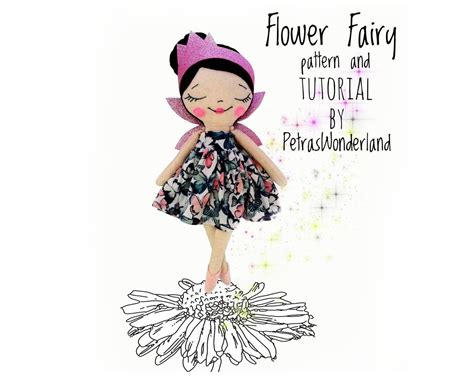 Flower Fairy Cloth Doll Pdf Sewing Pattern And Tutorial 15 Etsy