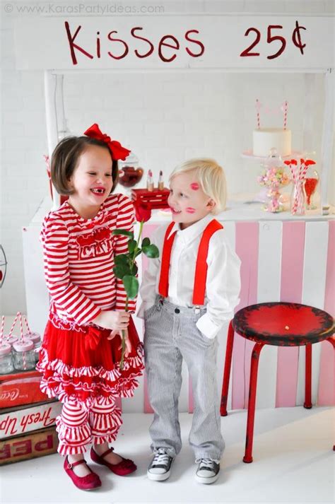 Karas Party Ideas Valentines Kissing Booth Party Via