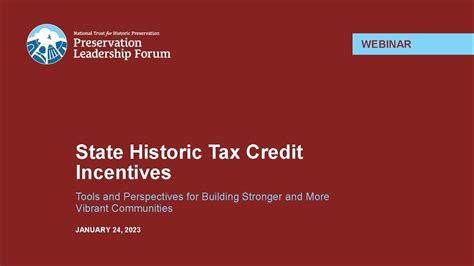 State Historic Tax Credit Incentives New Resource Guide And Tools Forum