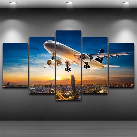 Modular Pictures Hd Print Canvas Frame Oil Painting Wall Art 5 Panel