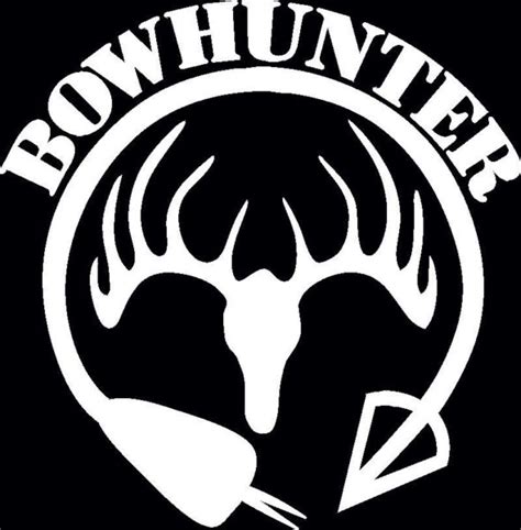 Bow Hunter Deer Skull Hunting Vinyl Decal Stickers