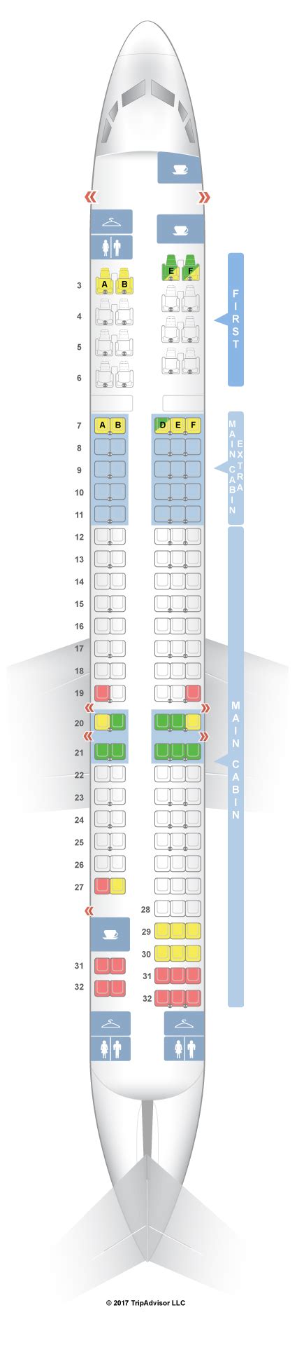 Seatguru Seat Map American Airlines Mcdonnell Douglas Md 80 M80