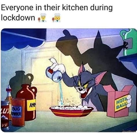 Who benefits from lockdowns that are destabilizing all facets of our society? Everyone in their kitchen during lockdown meme - MemeZila.com