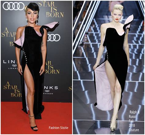 A star is born is a 2018 american musical romantic drama film produced and directed by bradley cooper (in his directorial debut) and written by cooper, eric roth and will fetters. Lady Gaga In Ralph and Russo Couture @ "A Star Is Born ...