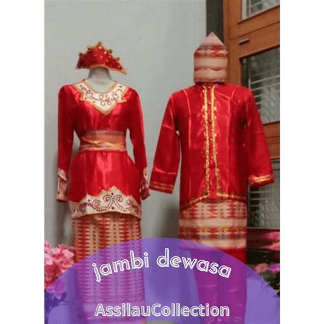 Jual Modern Adat Jambi Baju Jambi Pakaian Adat Jambi Dewasa Shopee Indonesia