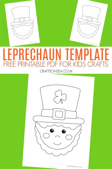 Leprechaun Template Free Printable Crafts On Sea