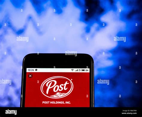 Post Holdings Company Logo Seen Displayed On Smart Phone Stock Photo