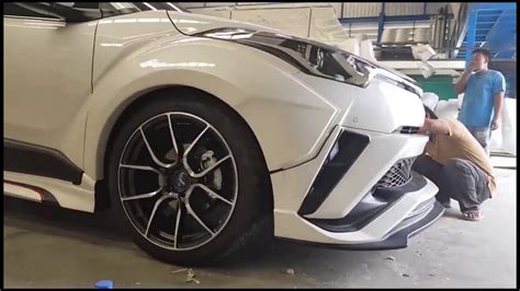 Limited time sale easy return. Toyota CHR SUV Body Kit Quad Exhaust Pipe Tip Installation - YouTube