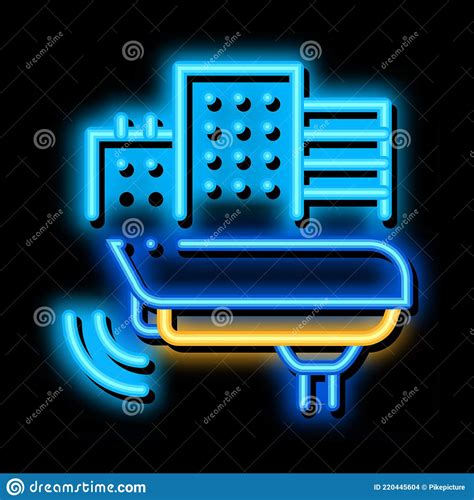 Cctv Neon Glow Icon Illustration Stock Vector Illustration Of