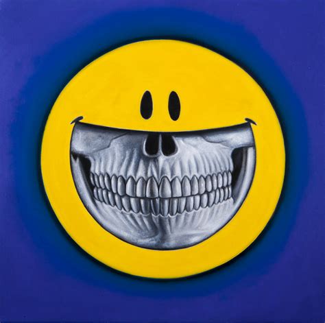 Charitybuzz Happy Face Skull By Ron English Lot 1052075