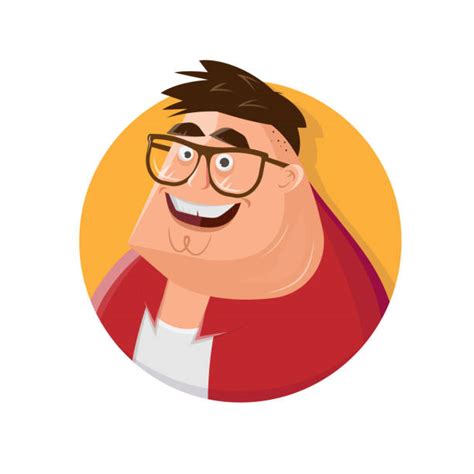 Cartoon Of Funny Man Big Happy Smile Face Illustrations Royalty Free
