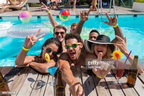 Pool Party Selfie Photos And Premium High Res Pictures Getty Images