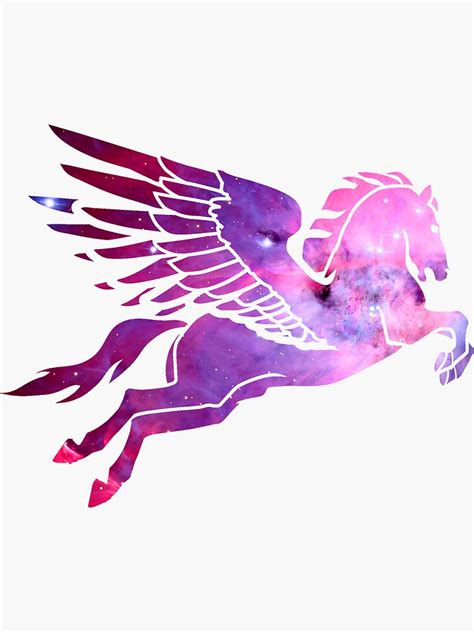 Pegasus Sticker For Sale By Elyssiel Redbubble