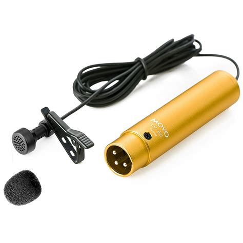 Movo Lv 6 Pro Grade Cardioid Xlr Lavalier Condenser Microphone With 8