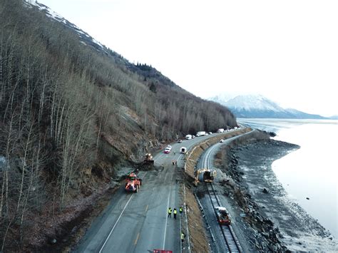 Early Morning Landslide Causes Five Hour Seward Highway