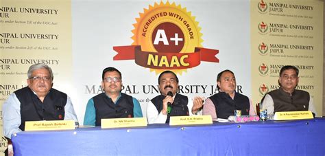 manipal university jaipur becomes dirst university in rajasthan to receive naac a accreditation