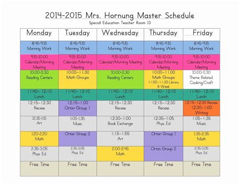 Free School Master Schedule Template Awesome 4 Ways To Rock Out A Self