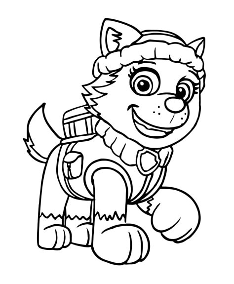 The main characters are rescue puppies and their leader ryder. Paw Patrol Everest Coloring Pages To Print Coloring Pages