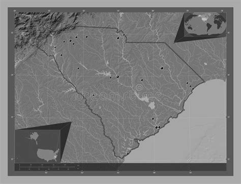 South Carolina United States Of America Bilevel Major Cities Stock