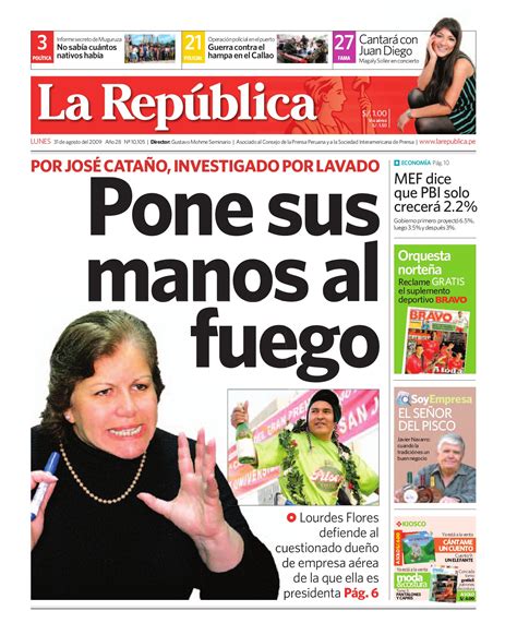 Diario La República 310809 By Grupo La República Publicaciones Issuu