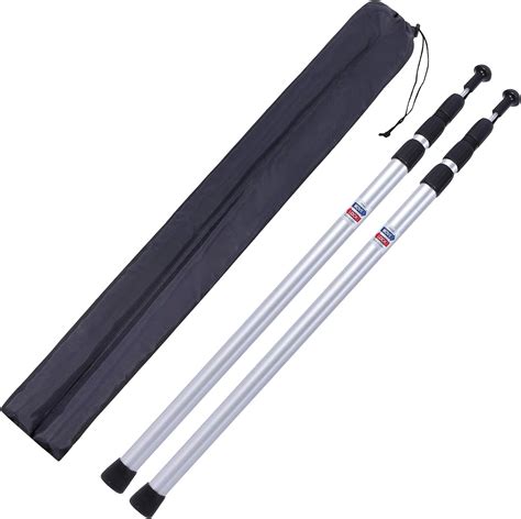 Campmax 90 Adjustable Tarp Poles Set Of 2 Lightweight Aluminum Heavy