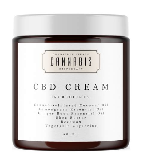 cbd topical cream all natural granville island cannabis