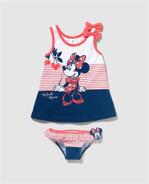 Culetín De Bebe Niña Disney Con Camiseta De Minnie Toddler Outfits