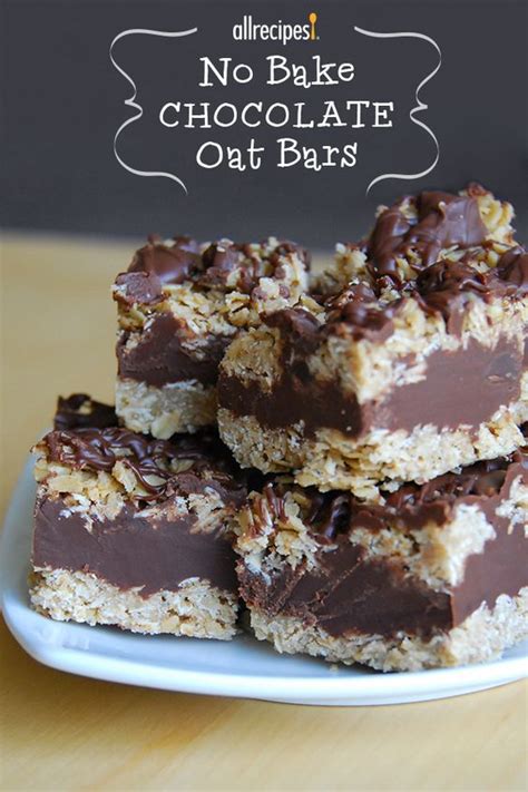Remove from pan using overhang of paper as handles. No Bake Chocolate Oat Bars Recipe — Dishmaps