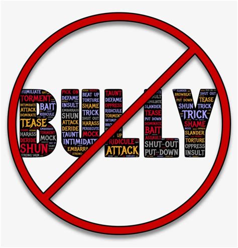 No Bullying Logo Trump Is A Bully Sticker Transparent PNG 1000x1000