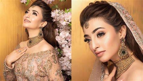 In A New Bridal Photoshoot Nawal Saeed Looks Beautiful And Put