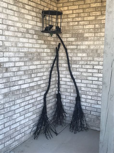 Diy Witch Brooms Made From Tree Trimmings Halloween Witch Brooms Witch