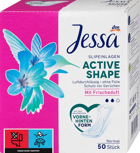Jessa Slipeinlagen Active Shape Normal Mit Frischeduft 50 St Dmat