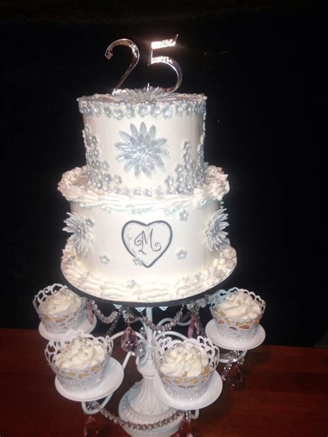 If you and your spouse want to celebrate your own journey, throwing a wedding anniversary party is a great idea. 25th Wedding Anniversary Cake Wedding Cake - Cake Ideas by ...