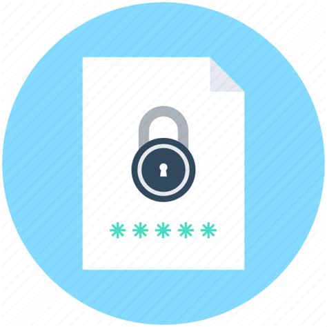 Data Safety File File Security Locked File Protected Document Icon