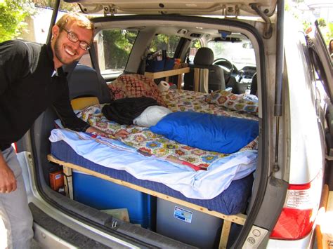 The Grove Guy Minivan Conversion Mini Van Van Camping Minivan