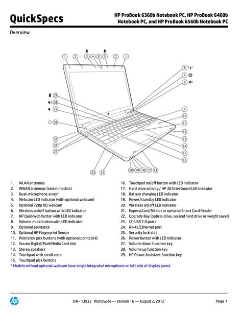 Download Free Pdf For Hp Probook 6360b Laptop Manual