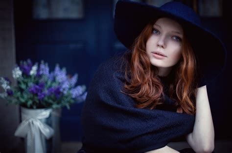 Classify Natural Red Haired Belarusian Model Olya Snagoshenko