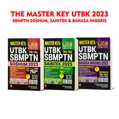 Jual Buku UTBK SBMPTN The Master Key Of UTBK TPS TKA SBMPTN Saintek