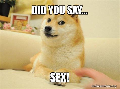 Did You Say Sex Doge Make A Meme