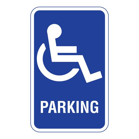 Disabled Parking Sign on Transparent Background 16770590 PNG
