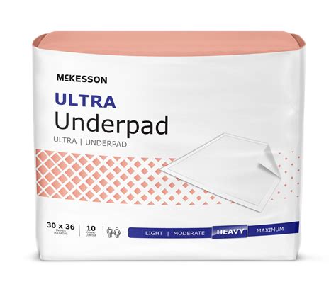 Mckesson Ultra Disposable Underpads Heavy Absorbency Fluff Polymer 30