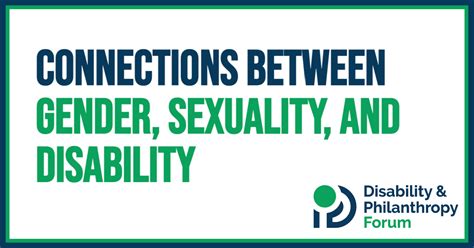 Connections Between Gender Sexuality And Disability Disability