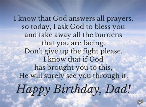 Birthday Prayers For Father Grateful To God You Are My Dad