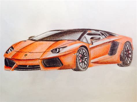 A4 Lamborghini Car Drawing Other By Patelmanu7 Foundmyself