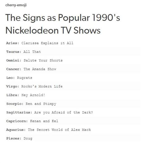The Signs As Popular 1990s Nickelodeon Tv Shows Rockos Modern Life