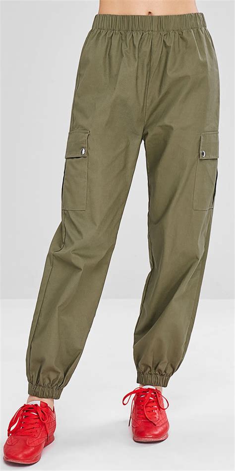 Sports Cargo Jogger Pants Army Green Pants Workout Pants Women