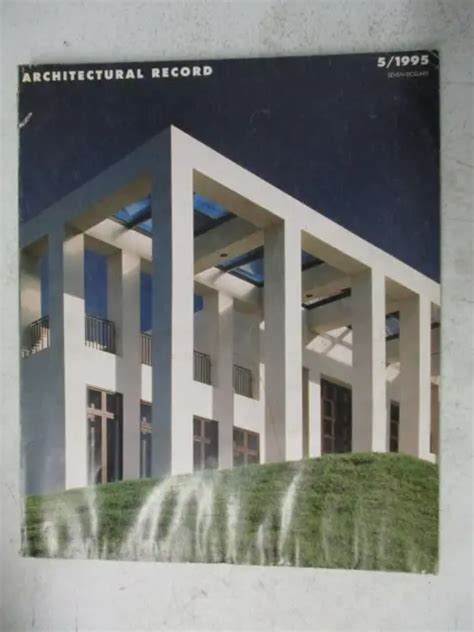 Architectural Record Magazine May 1995 Cy Twombly Gallery Herzog And De